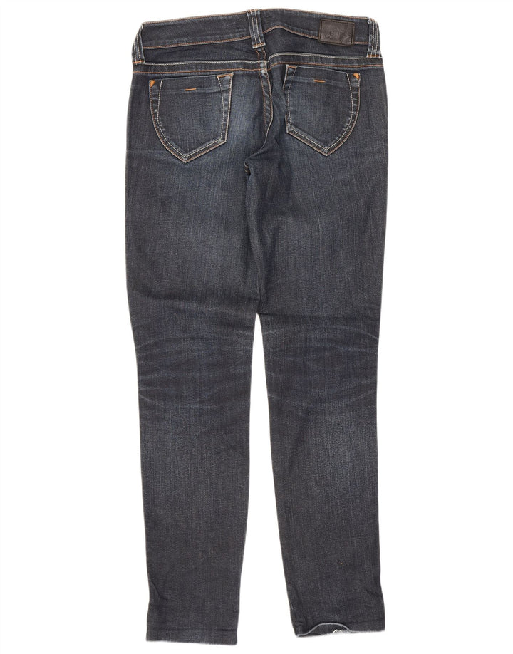 Guess Damen Slim Jeans W27 L29 Marineblaue Baumwolle