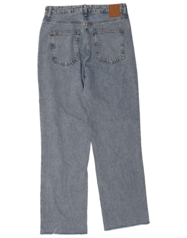 Zara Damen Straight Jeans EU 38 Small W28 L29 Blaue Baumwolle
