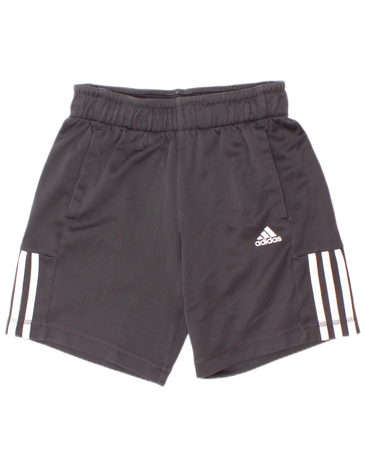 Adidas Jungen Climalite Sportshorts 9–10 Jahre, schwarzes Polyester