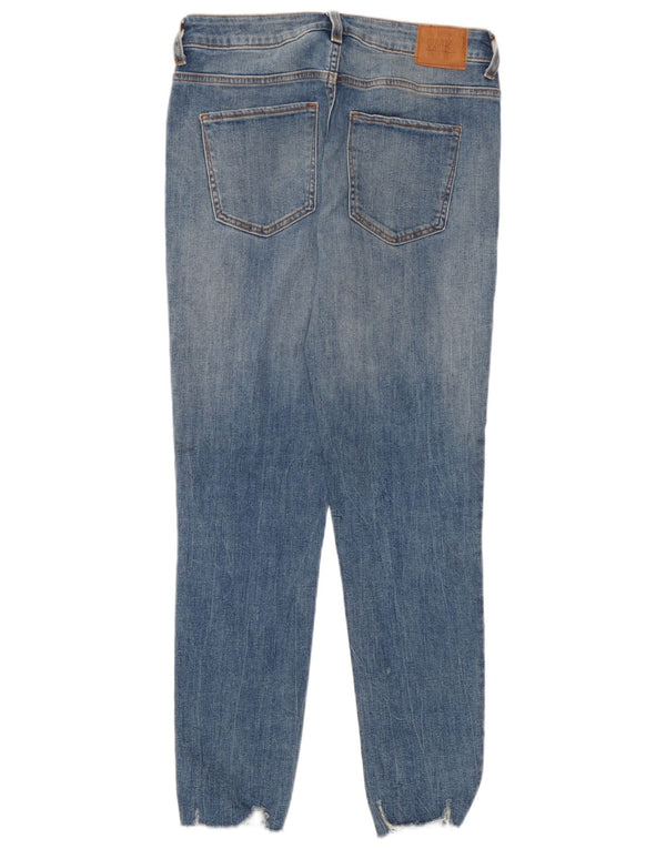 Zara Damen Distressed Skinny Jeans EU 38 Small W28 L27 Blaue Baumwolle