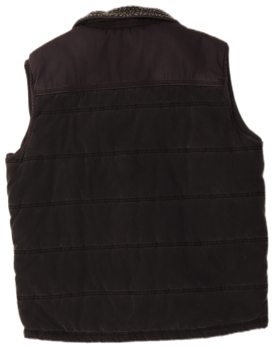 Fat Face Herren Wattierte Weste UK 40 Large Grau Baumwolle
