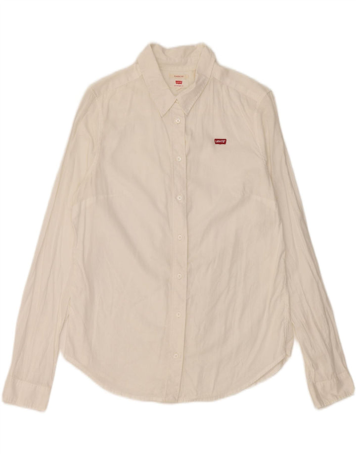 Levi's Damen-Hemd mit klassischer Passform, UK 10, Größe S, Weiß