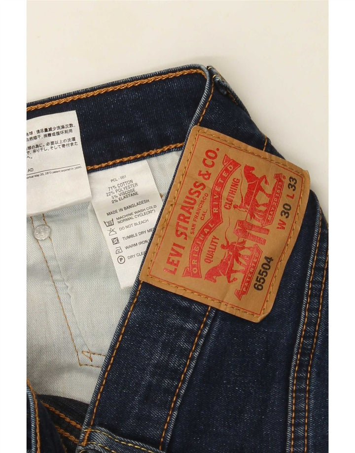 Levi's Herren Slim Jeans W30 L33 Marineblaue Baumwolle