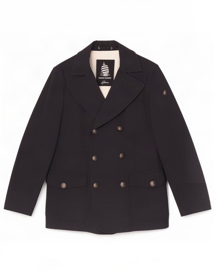 Marina Yachting Herren Zweireiher Blazer Jacke IT 48 Medium Schwarz