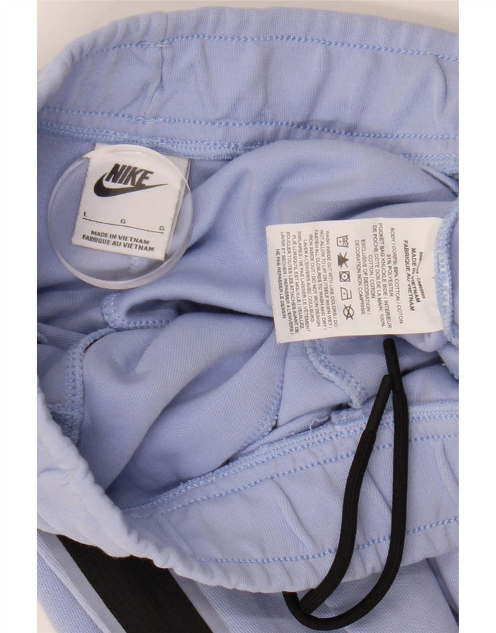 Nike Damen-Trainingshose, Jogginghose, Größe 40, Größe L, Blau, Baumwolle