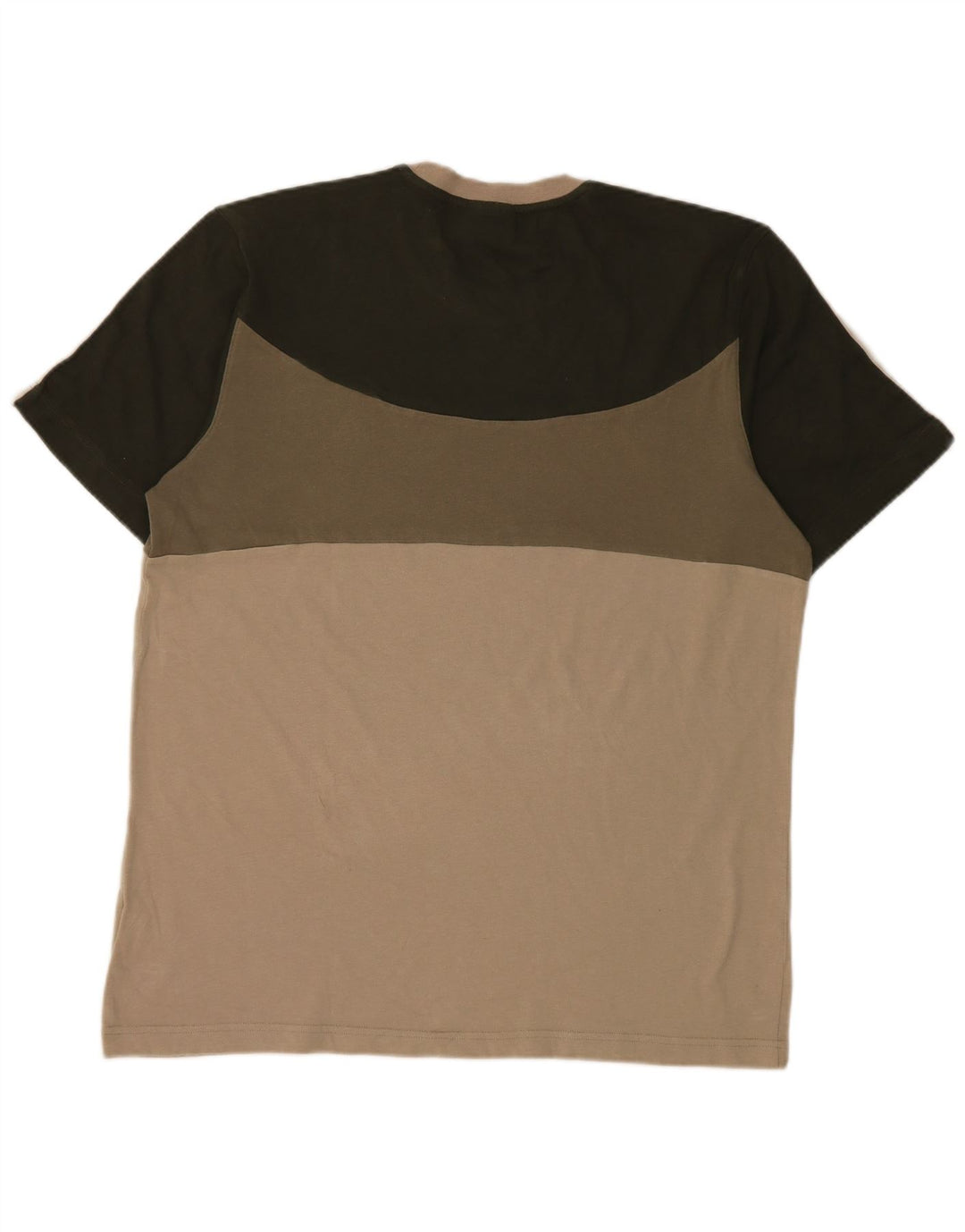 Adidas Herren T-Shirt Top Large Khaki Colourblock