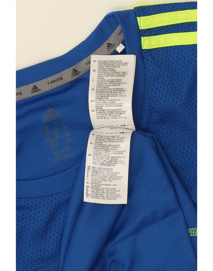 Adidas Herren Top Langarm XL Blau Polyester