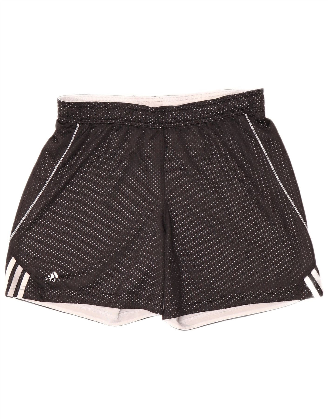 ADIDAS Damen Sportshorts UK 14 Medium Schwarz Polyester