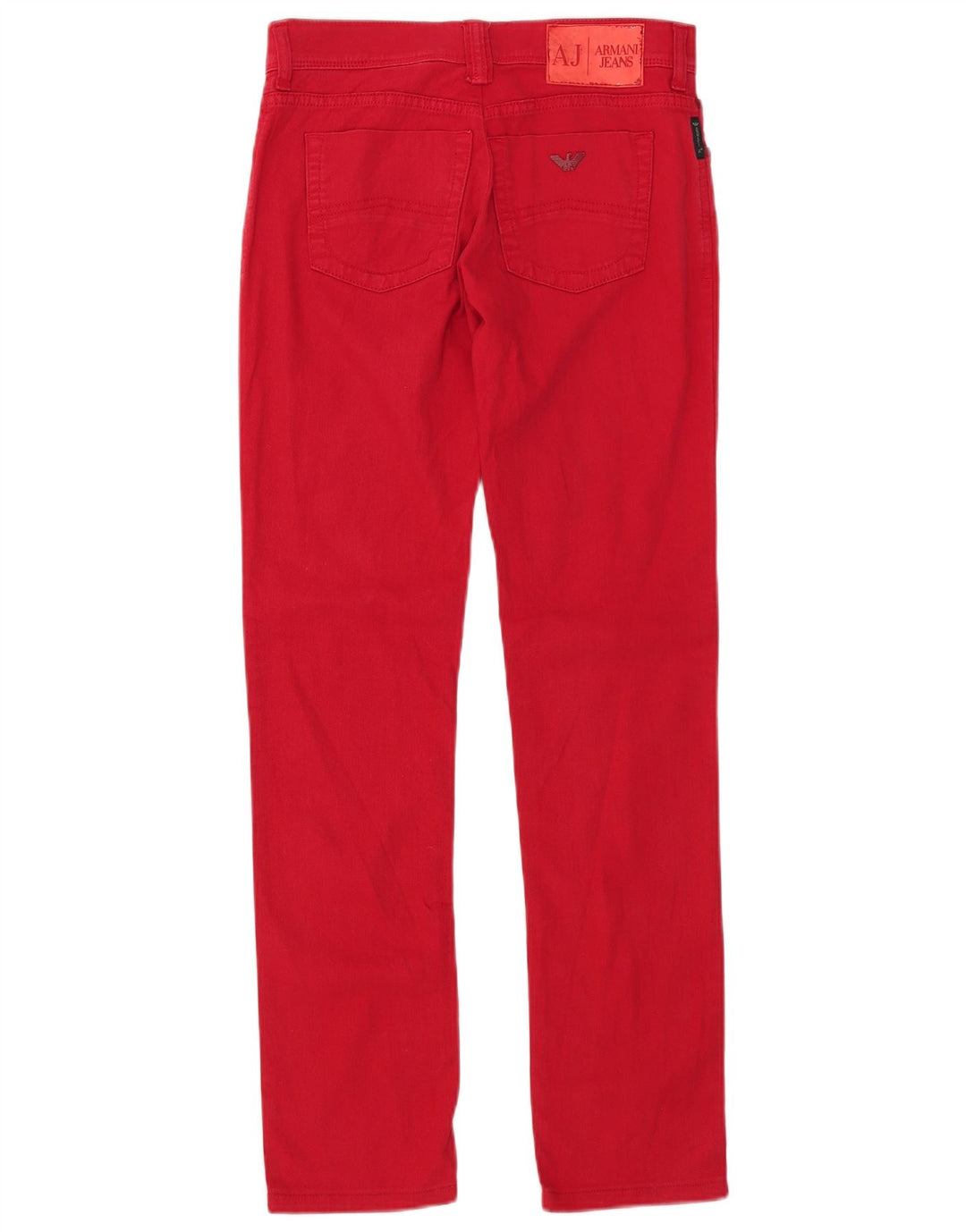 ARMANI Damen Slim Jeans W29 L30 Rote Baumwolle