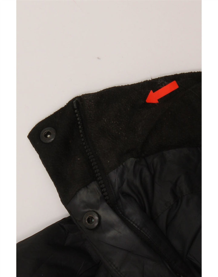 Eddie Bauer Wattierter Damenmantel mit Kapuze, UK 14, Mittelschwarz, Polyester