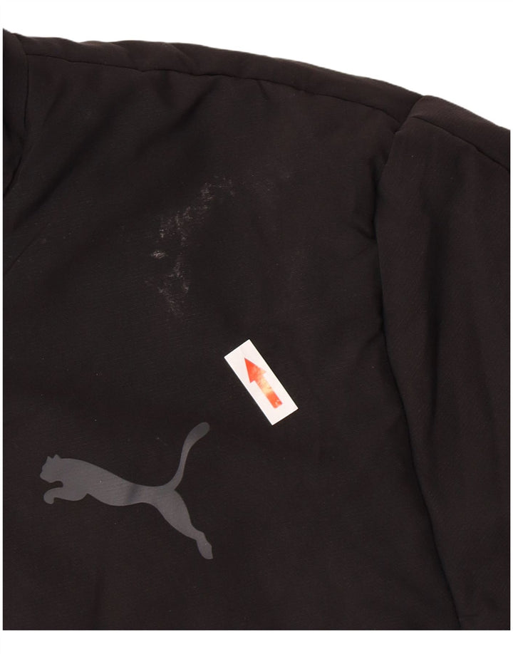 Puma Herren gepolsterte Jacke UK 36 Small Schwarz Polyester