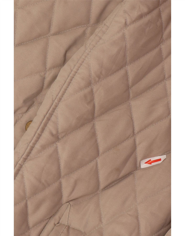 Nazareno Gabrielli Herren Steppjacke UK 38 Mittelgraues Polyester