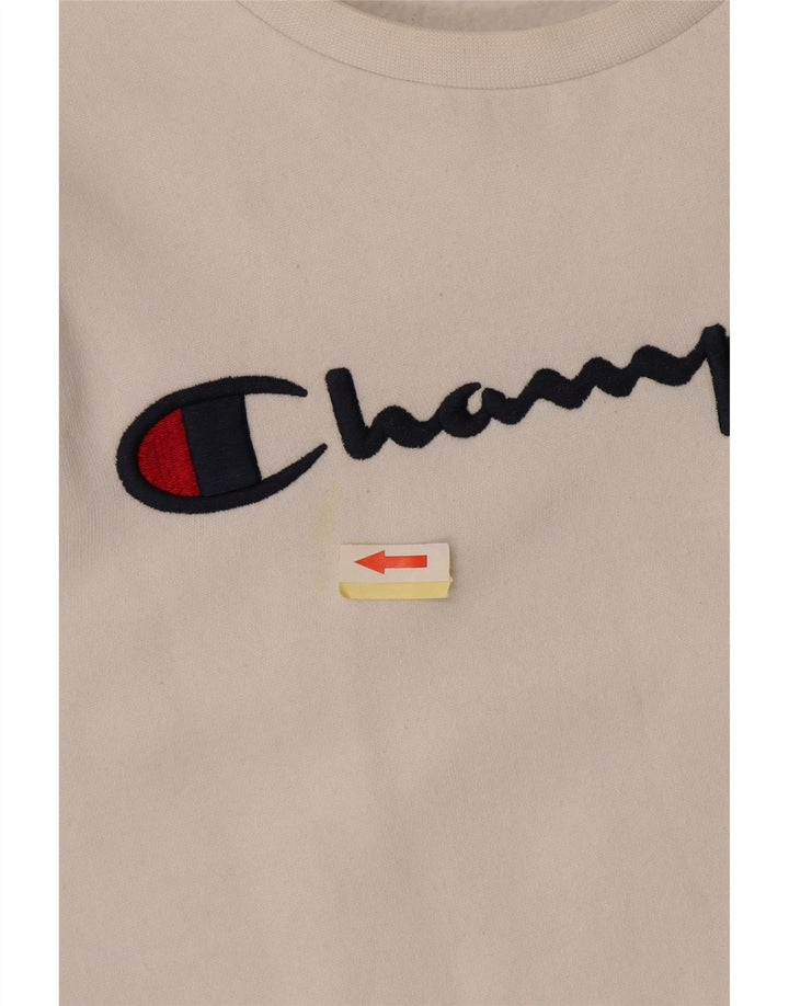 CHAMPION Jungen-Sweatshirt mit Grafik, 11–12 Jahre, Größe L, Weiß