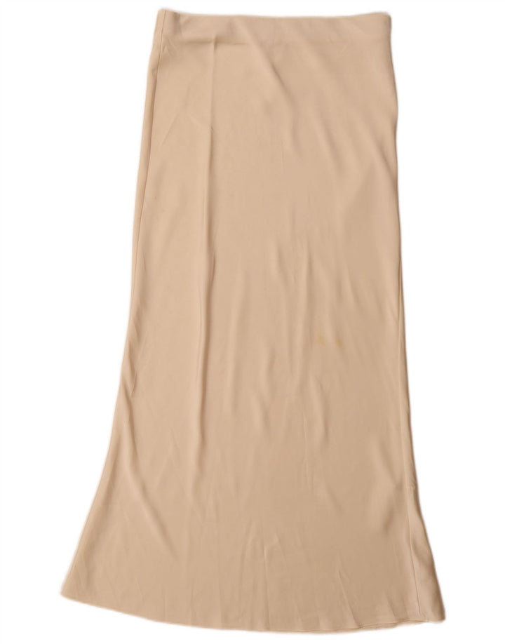 Zara Damen Maxirock Small W26 Beige Polyester