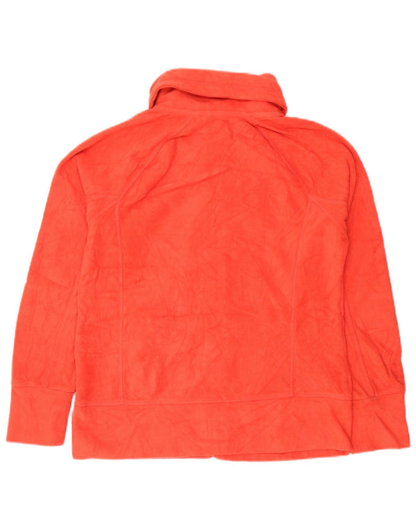CALVIN KLEIN Damen Graphic Fleecejacke UK 10 Small Orange Polyester