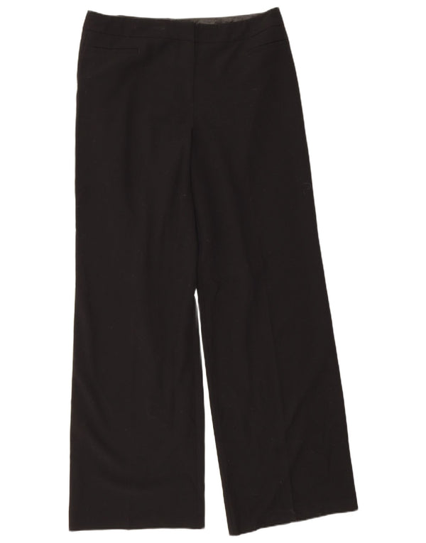 Marks & Spencer Damen Gerade Freizeithose UK 14 Large W34 L32 Schwarz