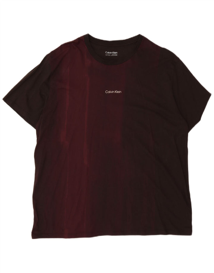 Calvin Klein Herren T-Shirt Top 2XL Burgund
