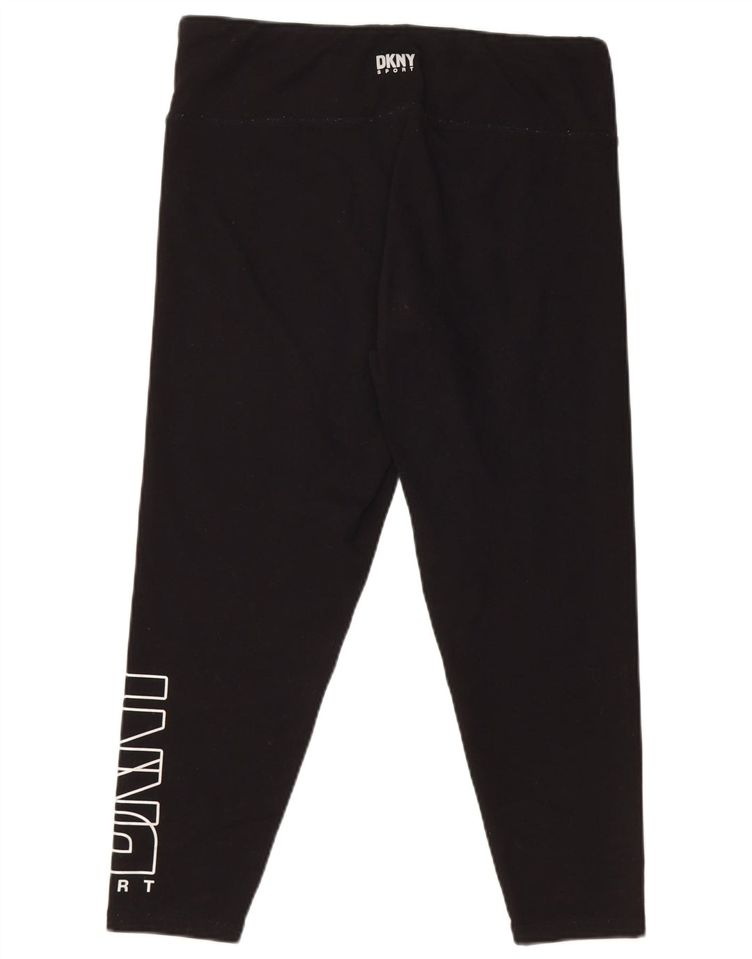 DKNY Damen Capri-Leggings mit Grafik, UK 18, XL, Schwarz, Polyester