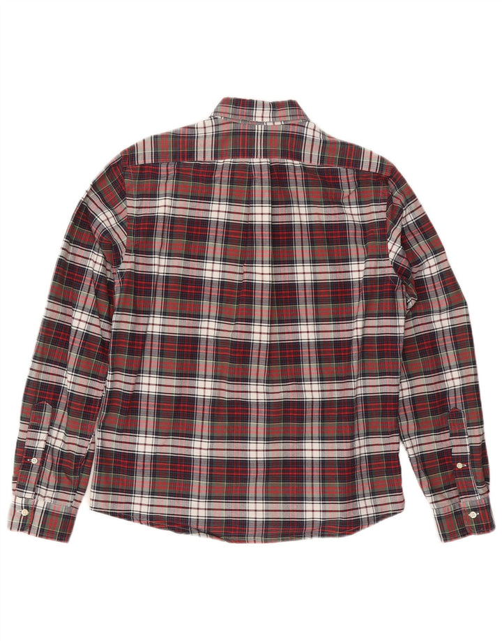 RALPH LAUREN Herren-Flanellhemd, mittelgroß, mehrfarbig, kariert, Baumwolle