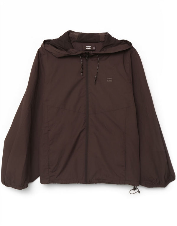 Billabong Herren-Regenjacke mit Kapuze, UK 40, Größe L, Schwarz, Polyester