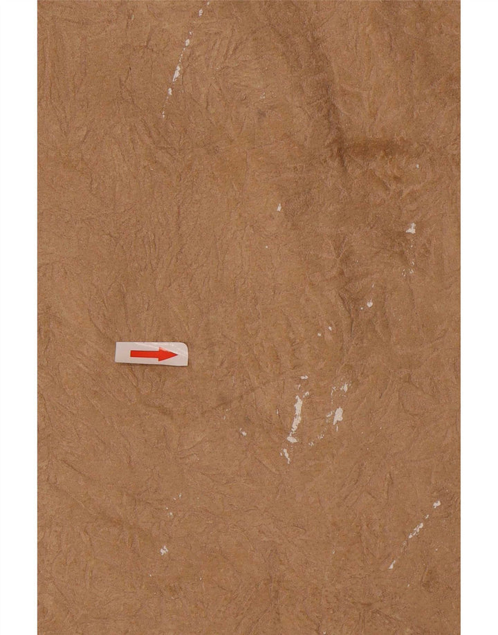 Vintage Damen Wildlederrock IT 46 Groß W30 Beige Leder