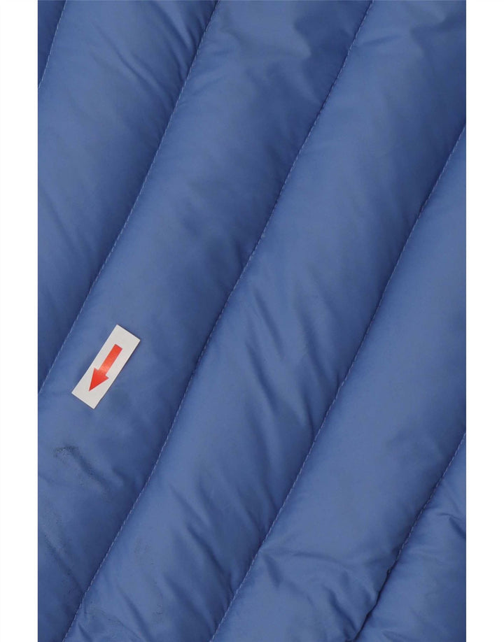 Liu Jo Damen Kurzarm-Wattierungsjacke IT 44 Mittelblaues Polyamid