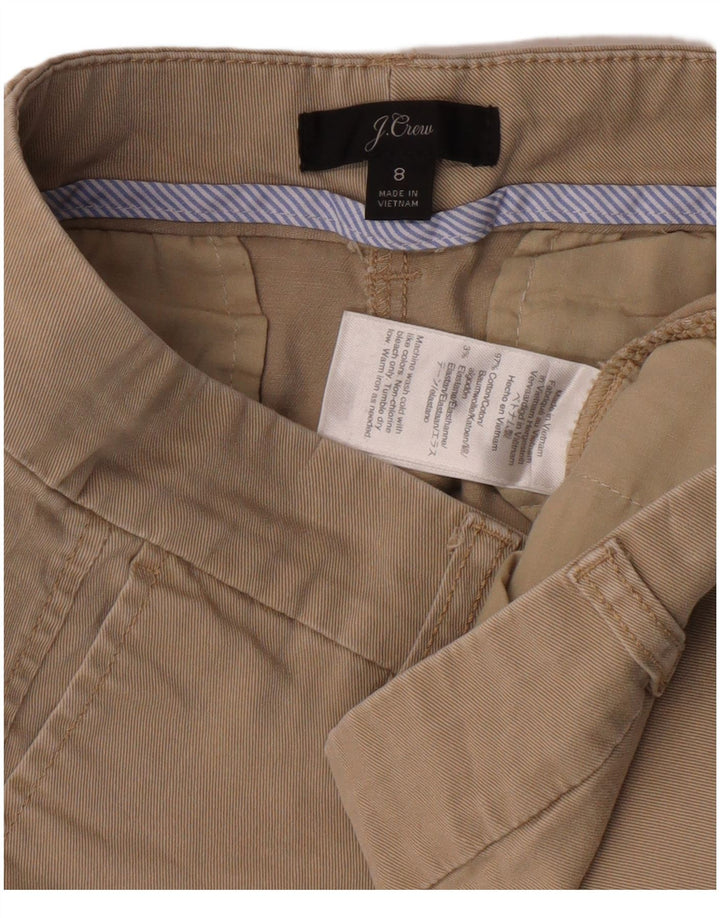 J. CREW Damen Chinoshorts US 8 Medium W30 Beige Baumwolle