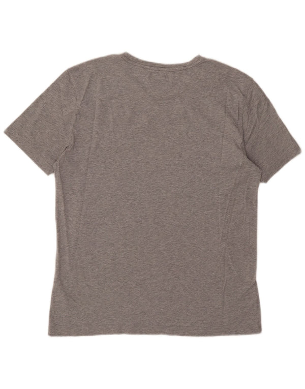 Tommy Hilfiger Herren Grafik T-Shirt Top 2XL Grau Baumwolle