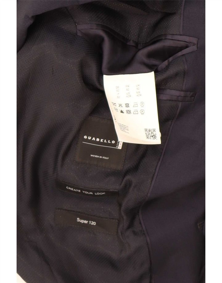Hugo Boss Herren-Blazer mit 2 Knöpfen, EU 52, XL, marineblaue Wolle