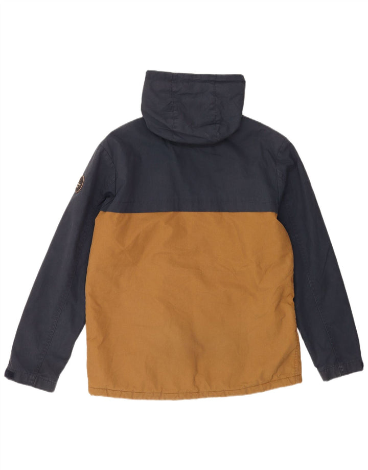 Quiksilver Herren-Windjacke mit Kapuze, UK 38, Mittelgelb, Farbblock
