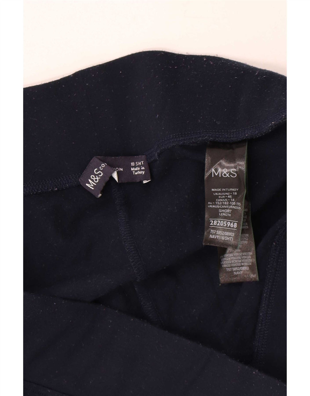 Marks & Spencer Damen Leggings UK 18 XL Marineblau Polyester