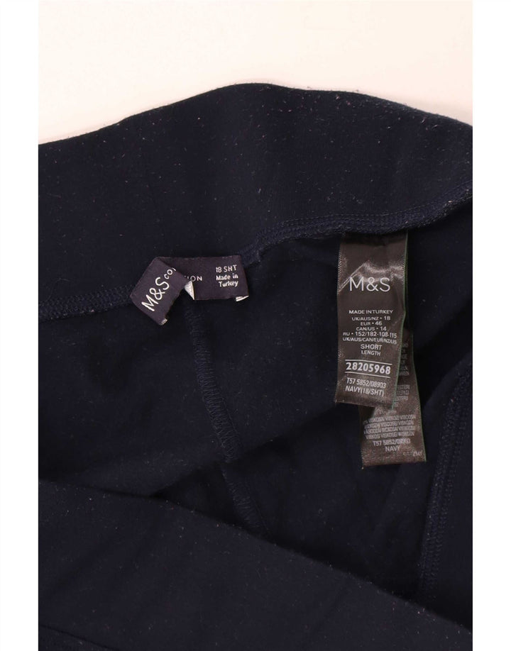 Marks & Spencer Damen Leggings UK 18 XL Marineblau Polyester