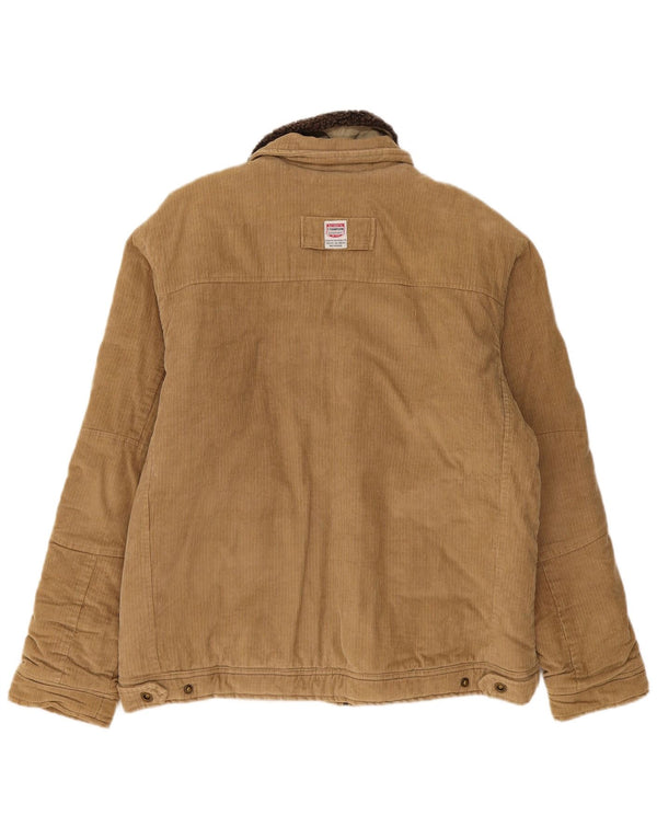 Tom Tompson Herren Cordjacke UK 40 Large Beige Baumwolle