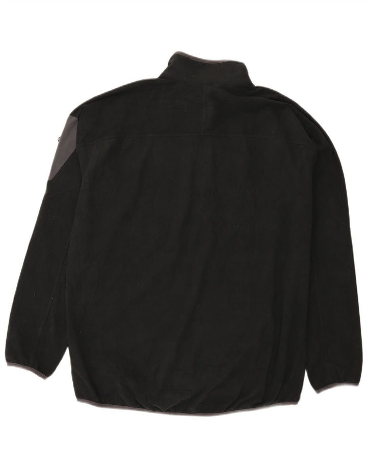 Berghaus Herren-Fleecepullover mit Reißverschluss, 2XL, Schwarz, Polyester
