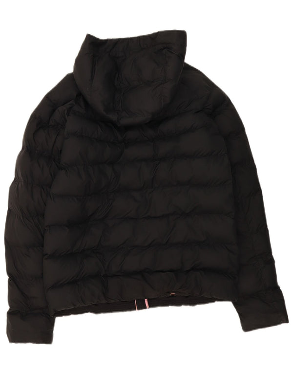 Nike Mädchen-Kapuzenjacke, gepolstert, 13–14 Jahre, XL, Schwarz, Polyester