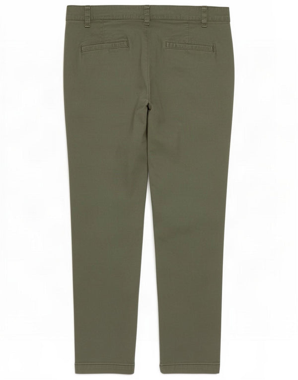 Gap Damen Girlfriend Tapered Chino Hose US 10 Large W32 L27 Grün