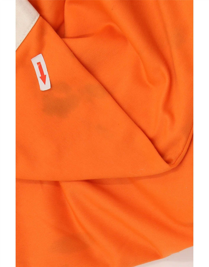 Champion Herren-Trainingsanzug-Top-Jacke, großes orangefarbenes Farbblock-Polyester