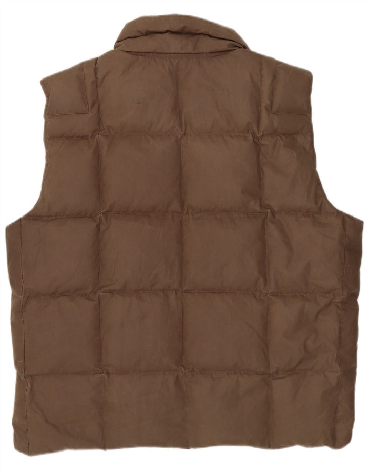 Diesel Herren Wattierte Weste UK 40 Large Braun Polyester
