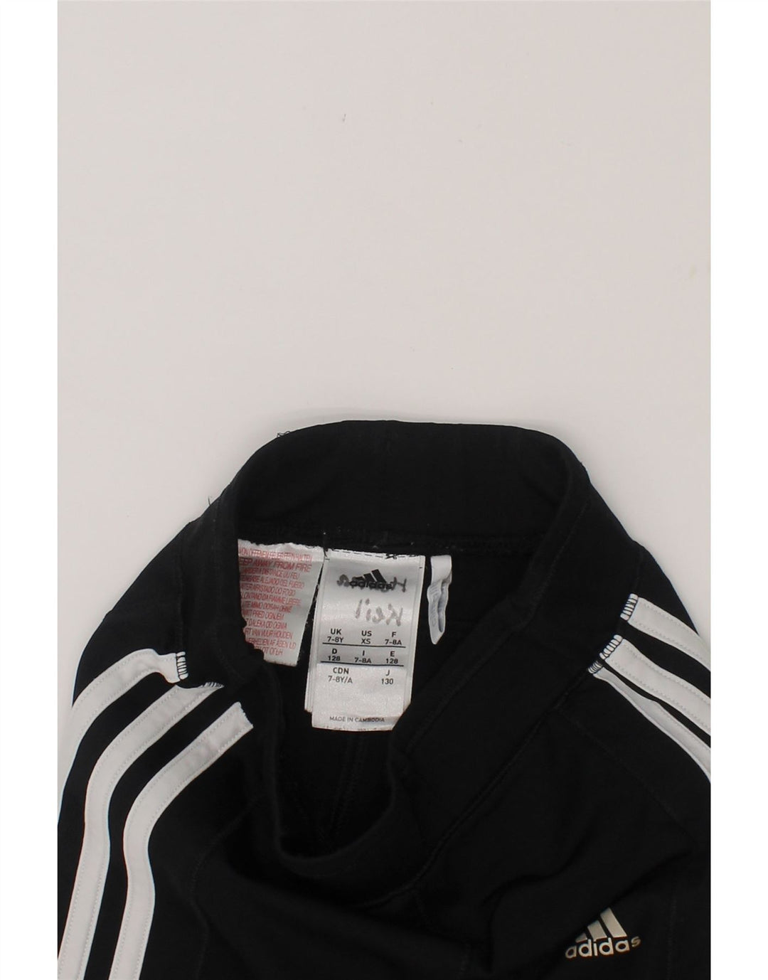 ADIDAS Girls Climalite Tracksuit Trousers 7-8 Years  Black Polyester Vintage Adidas and Second-Hand Adidas from Messina Hembry 