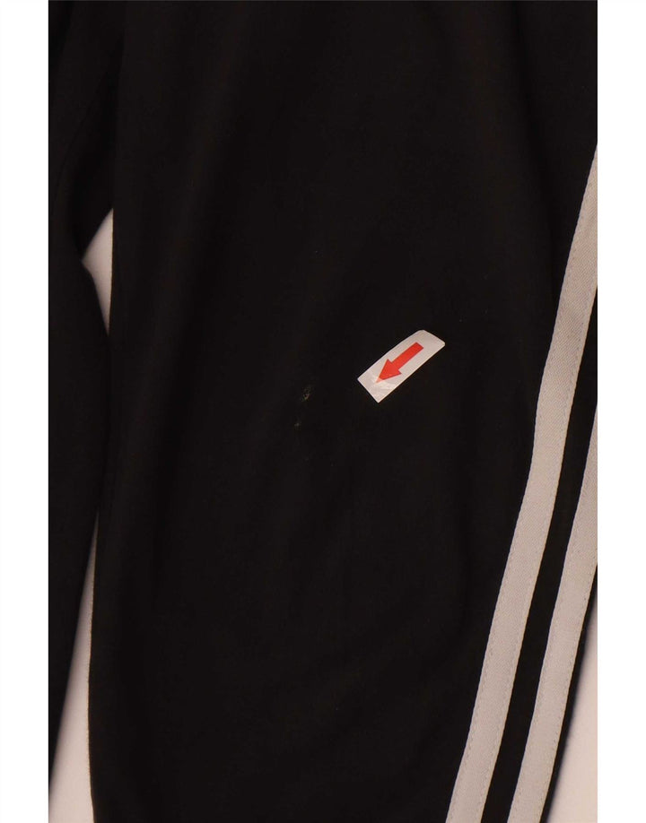 Adidas Damen Slim Fit Leggings UK 12 Medium Schwarz Baumwolle