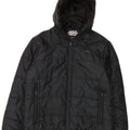 Weird Fish Wattierte Herrenjacke mit Kapuze, UK 38, Mittelschwarz, Polyester