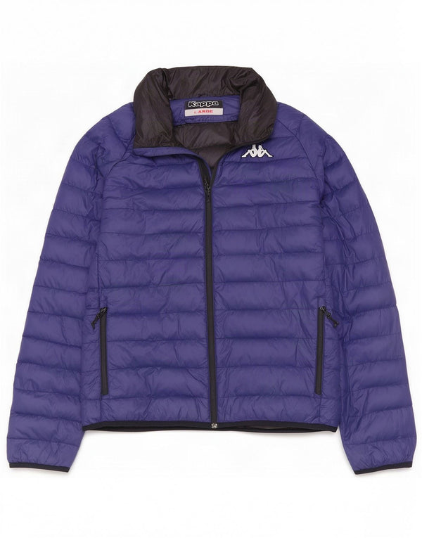 Kappa Herren Wattierte Jacke UK 40 Large Marineblau Polyamid