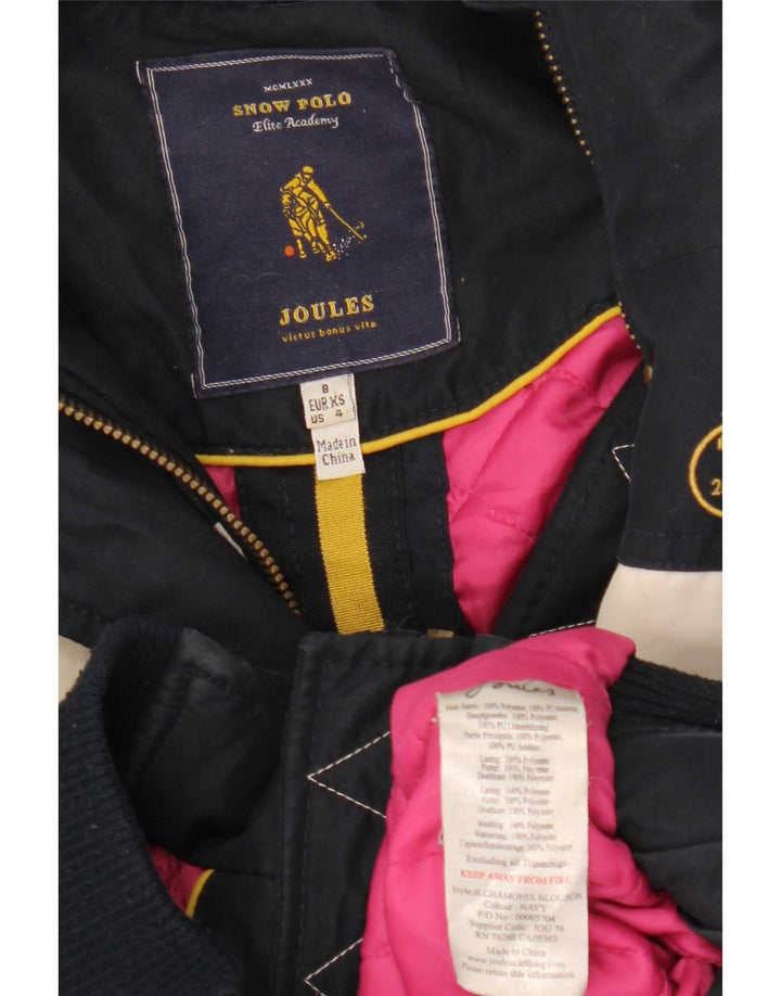 Joules Damen Graphic Skijacke UK 8 Small Marineblau