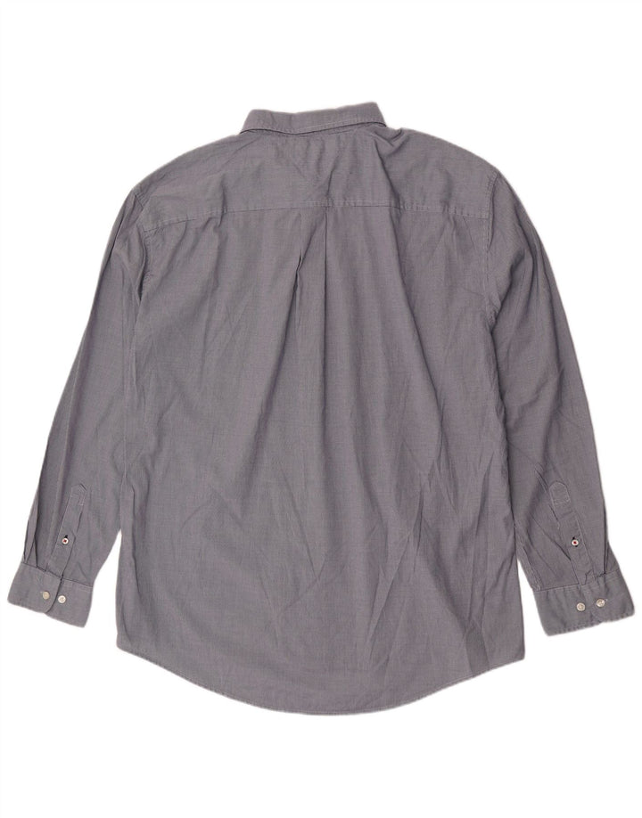 Tommy Hilfiger Herrenhemd 2XL Blauer Hahnentritt