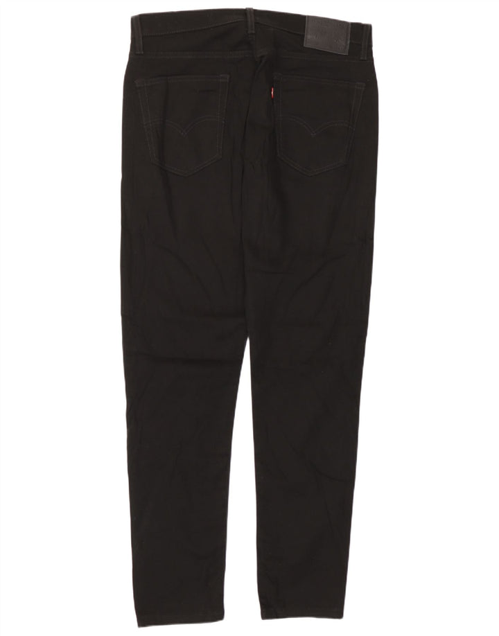Levi's Herren 512 Slim Tapered Jeans W33 L31 Schwarze Baumwolle