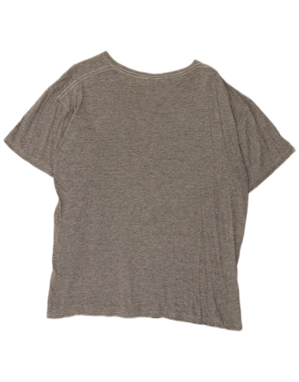Dunlop Damen Grafik-T-Shirt-Oberteil UK 20 2XL Grau meliert