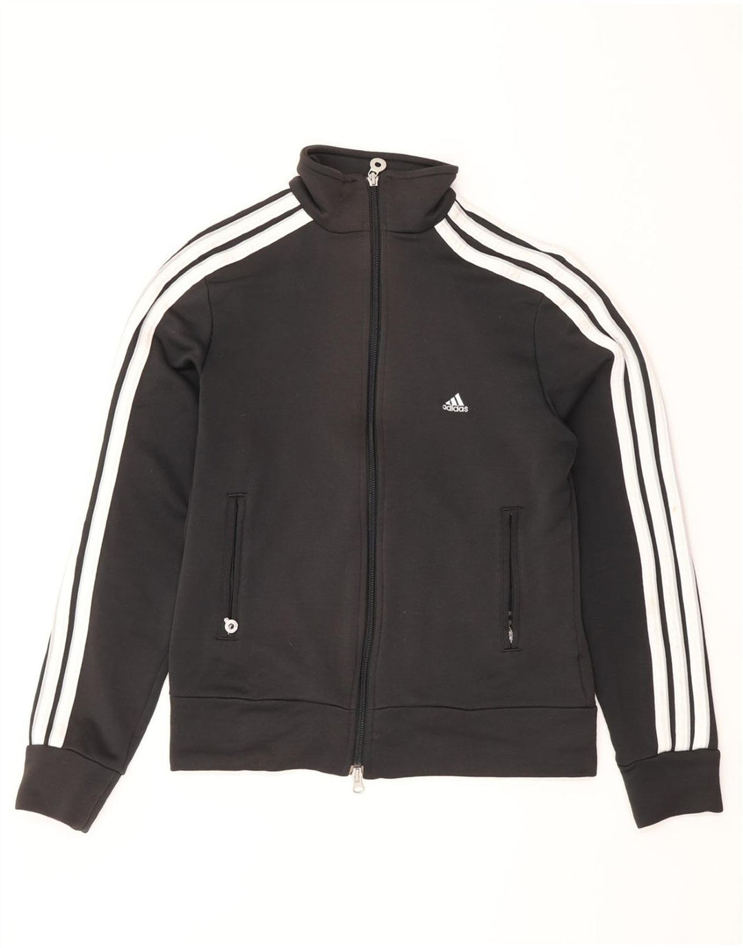 ADIDAS Damen-Trainingsanzug-Top-Jacke, UK 12, Mittelschwarz, Farbblock