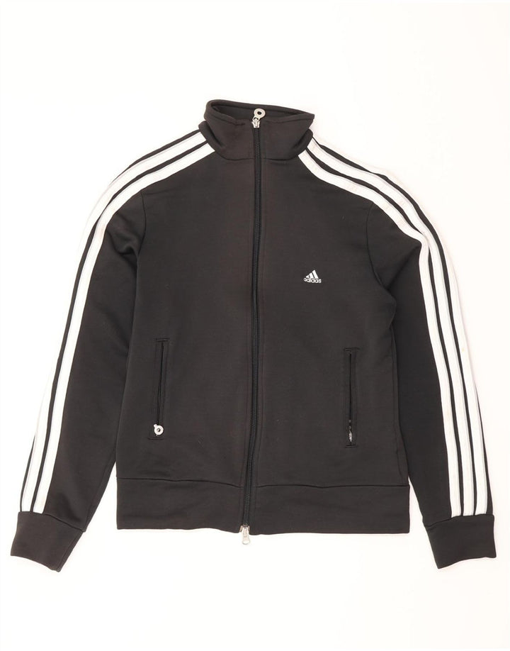 ADIDAS Damen-Trainingsanzug-Top-Jacke, UK 12, Mittelschwarz, Farbblock