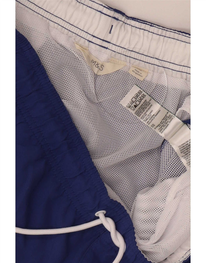 Marks & Spencer Herren Badeshorts XL Blau Polyester