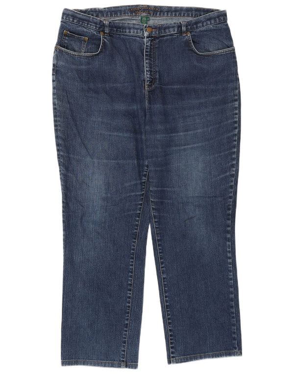 Ralph Lauren Damen Tapered Jeans US 18 2XL W40 L28 Blaue Baumwolle